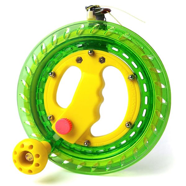 FI & TIME Kite Line Spool for Kite Flying Children Reel Octopus Line Kite Locking Function Diameter 18cm 200m Strong Octopus Line