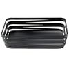 G.E.T. WB-982-MG 9" x 7" Rectangular Powder Coated Metal Gray Wire Serving Basket, Cyclone Collection