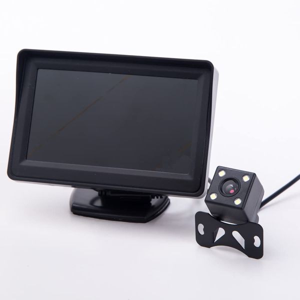 4.3" monitor/rearview camera with led set