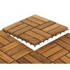Bare Decor EZ Teak Flooring 12 Slat, Brown, 1 Sample Tile