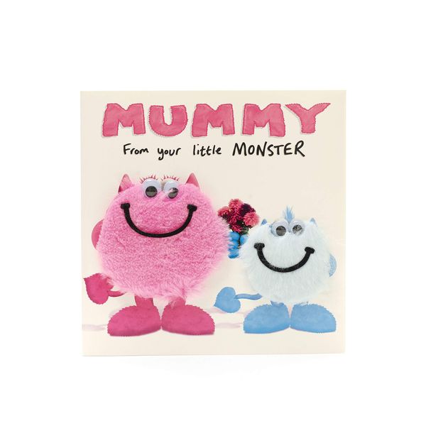 UK Greetings Birthday Card for Mummy - From Your Little Monster Design, Beige, 159mm x 159mm