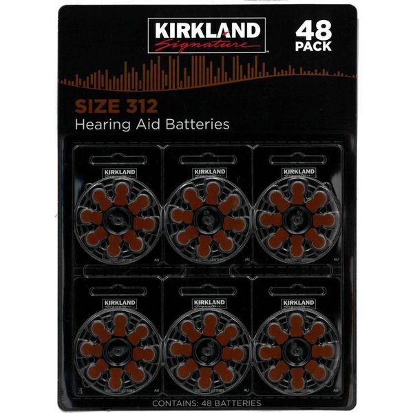 Hearing aid Batteries Size 312 1.45 Volt Mercury Free