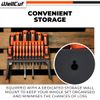 WELLCUT 18 Pieces Magnetic Screwdriver Set with Soft Grip Handle Phillips Slotted Tool Bit