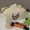'Cat Sleeping in Hammock' Canvas Wash Bag/Makeup Case (CS00043142)
