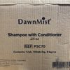 DawnMist Single Use Packets Shampoo With Conditioner Herbal Scent 500 Ct .25oz