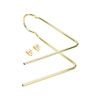 Alta Bicycle Sissy Bar 90 Bent W/Clamps Multiple Colors (Gold)