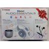 AUDIO ESSENTIALS 3pk Bluetooth Speaker, Headphones & Earbuds Includes 3 MicroUSB
