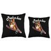 Funny - Peek-a-boo - Horse Throw Pillow