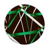 Seamless Dark Green and White Strips On Black Pattern PopSockets Swappable PopGrip