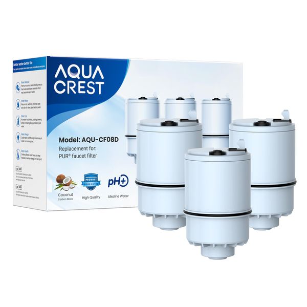 3 Pack 𝐀𝐥𝐤𝐚𝐥𝐢𝐧𝐞 Filter Replacement for All PUR®, PUR®PLUS Faucet Filtration Systems, Pur® RF-9999® Faucet Water Filter, NSF Certified, AQUA CREST