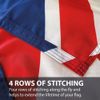 NWFlags Union Jack Flag 150gsm Nylon Rope & Toggle 3ft x 2ft for Professional Flagpole…