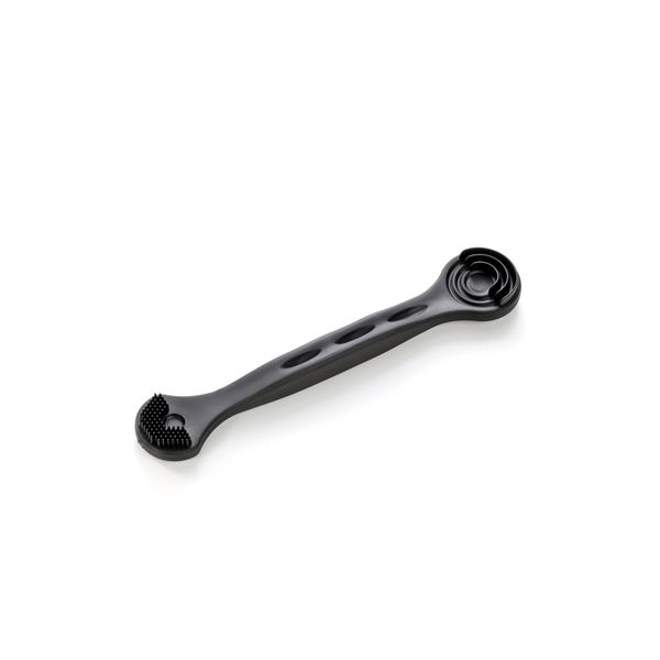 Green Bell Tongue Cleaner (Brush & Spatula) Black