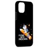 iPhone 13 Funny Flying Into Preschool Unicorn Back To School Rocket Case
