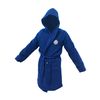 hermet Unisex Official Collection Microterry bathrobe, blue, 52 UK