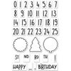 Lawn Fawn Celebration Countdown Clear Stamps (LF1476)