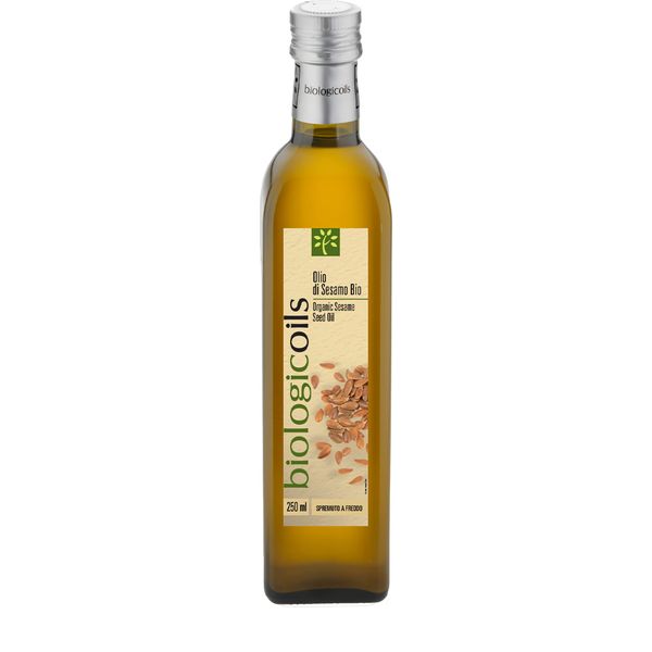 Biologicoils Organic Virgin Sesame Oil, 8.5 fl oz (250 ml) (Made in France, Organic JAS Certified, Cold Press, Cold Press, Rich in Flavor, Vitamin E, Essential Oil for Japanese Food)