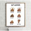 Close Up Madeleine Poster - Shit Happens (40cm x 50cm)