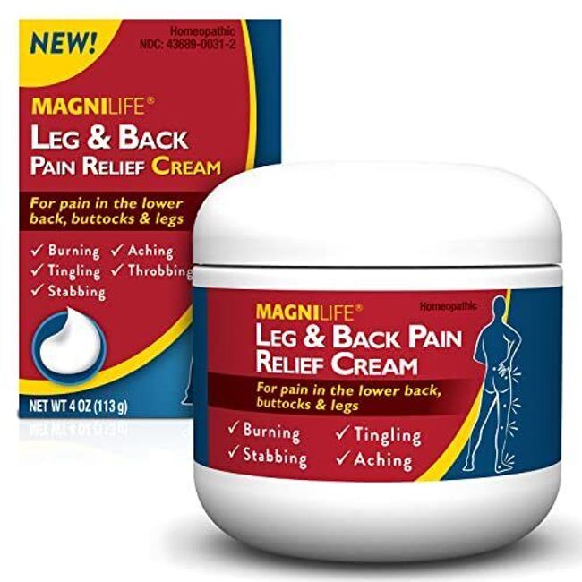 Leg & Back Pain Relief Cream Relieves Burning, Tingling, Shooting, Stabbing P...