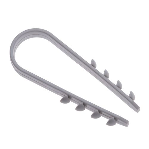 Dowel Clamp for Round Cable (Pack of 100) Cable Clamp U Ttype Material Soft Plastic Cable Clips Lines Clamps Electric Cable Wall Clips for Wire Ethernet Cable Size (3 mm x 13 mm)
