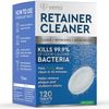 Retainer Cleaner 120 Denture Cleaning Tablets Stain Cleanser Plaque Remover
