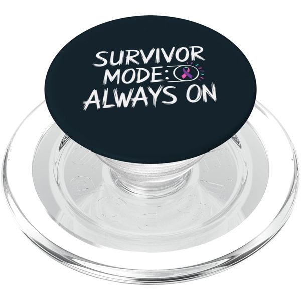 Thyroid Removal Survivor Mode PopSockets PopGrip for MagSafe