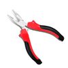 Universial 4.5" Needle Nose Plier Tool with Interlocking Spring Wire Cutting Plier Steel, Red