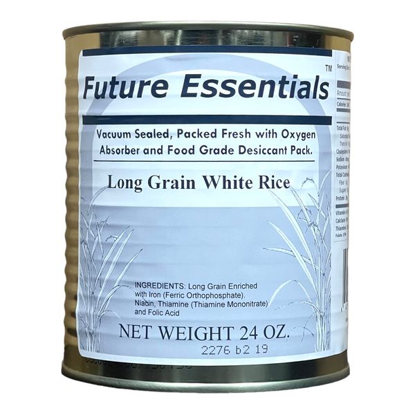 1 Can of Future Essentials Canned Long Grain White Rice #2.5 Can