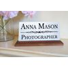 Photographer Desk Nameplate Gift Custom Personalized Name Plate - Solid Marble