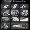 18 in 1 Foldable Wire Stripper/wire crimping tool, 2025 New Multi-function Wire Stripping Pliers, Wire Cutter, Wire Stripper Tool, Cable Stripper, Wire Clippers (Grey)