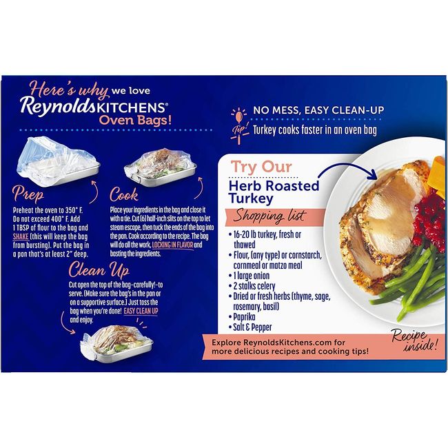 Reynolds Turkey Oven Bags - Perfect Turkey Every Time