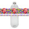 76TH Balloon Blast Water Bottle Label (24CT) by Partypro