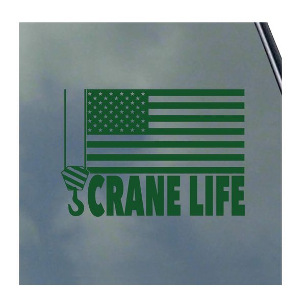 Crane Life Vinyl Sticker Decal Operator Heavy Construction
