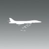 B1 Bomber - White - Sticker - Decal - Die Cut Vinyl