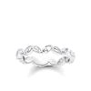 THOMAS SABO "Leaves White Diamond Ring - Size O