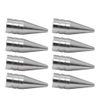 8 Pack Silver Long Spiked Valve Stem Caps Metal Thread Kit/Set for Rim/Wheel/Tires