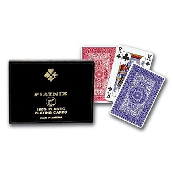 Piatnik 100% Plastic Bridge Double Deck Playing Cards