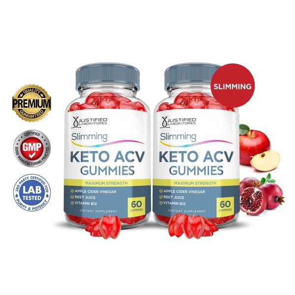 Slimming Keto ACV Gummies 1000MG Apple Cider Vinegar 120 Gummys