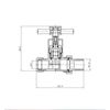 Straight Chrome Cross Head Radiator Valves (Pair)