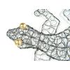 Metal Wall Art Gecko Lizard - Silver Wire …