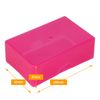 WestonBoxes, Hobby Boxes, Small Plastic Storage Boxes for Arts & Crafts Supplies (Pink, 5-Pack)