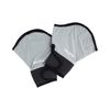 Fashy Neoprene Training Gloves with Velcro - Silver/Black, Large
