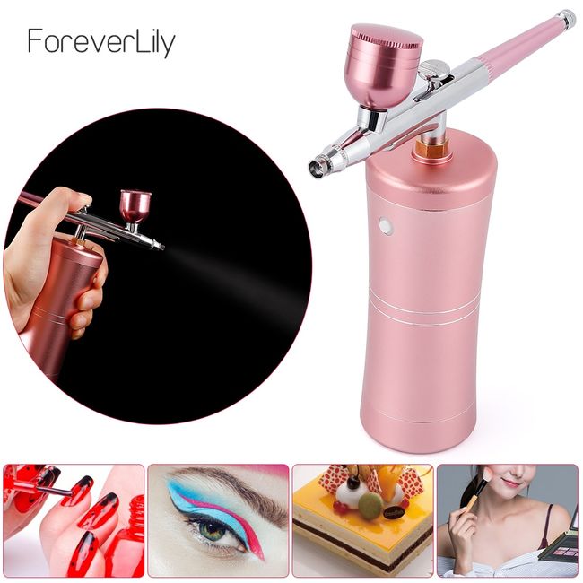 Air Brush Kit, Airbrush Gun, Oxygen Infusion Facial Spray Gun Double  Gravity Trigger Salon Beauty Device Oxygen Spray Injection Gun for Painting