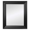 FRAMES BY POST Firenza Quality Framed Mirror, Matt Black, 10 x 8 Inch 3mm Plain Mirror