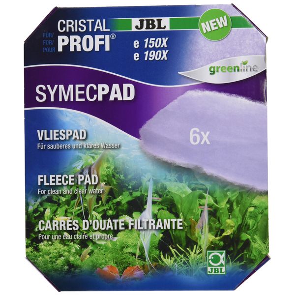 JBL SymecPad II CristalProfi e15/1901,2, Filter wool fleece (6x) for JBL CristalProfi e external filters for extra-fine filtering