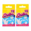 G4GADGET 24 Stick Chalks White Color