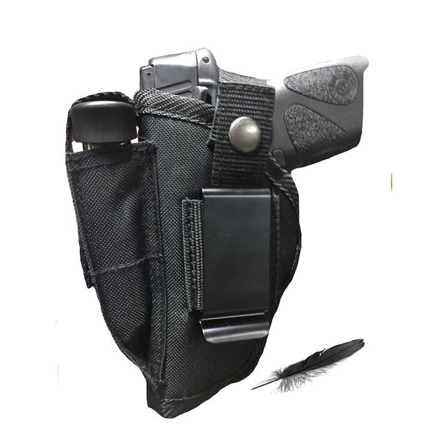 Fits Ruger EC9s Has Soft Nylon, Inside or Outside The Pants Gun Holster.