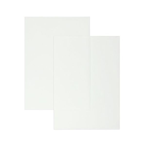 Farbiges Briefpapier, DIN A4, Blanke Briefhüllen (100, transparent-weiß)