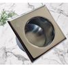 Universal Hardware Finger Pull Handle Recessed Edge Flush Square Fitting Pocket Insert Wardrobe Sliding Doors 29mm (Polished Chrome)