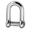 12mm Dee Shackle - countersunk allen key socket pin - A4 (marine grade) Stainless - 2 pack