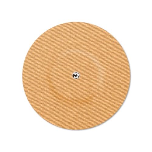 MySweetStitch | Patch for Freestyle Libre 1 & 2 Sensor with Ventilation Hole Waterproof, Round (10 Pieces) | Made in Germany | Outer Ø 65mm, Inner Ø 6mm | Beige